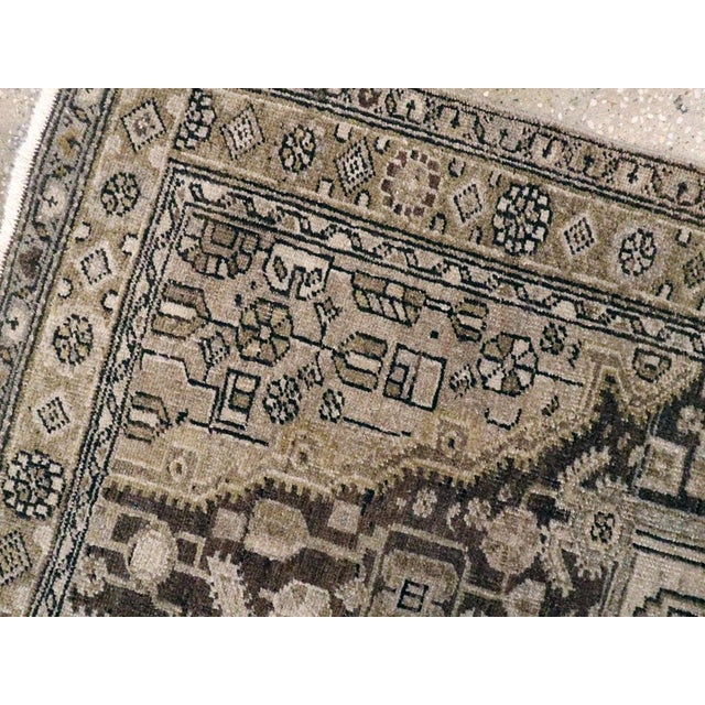 Mid 20th Century Galerie Shabab Collection Mid-20th Century Persian Malayer Throw Rug For Sale - Image 5 of 7