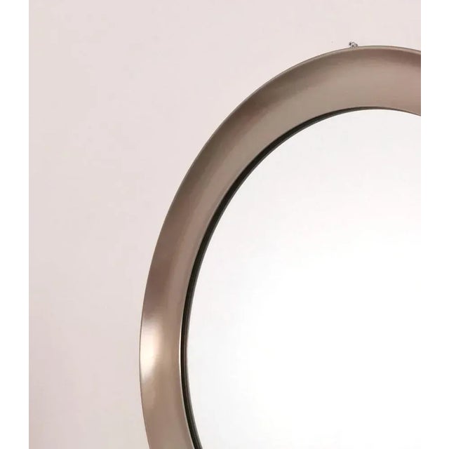 Mid-Century Modern Round Model Narciso Mirror in Steel by Sergio Mazza for Artemide, 1970s For Sale - Image 3 of 4