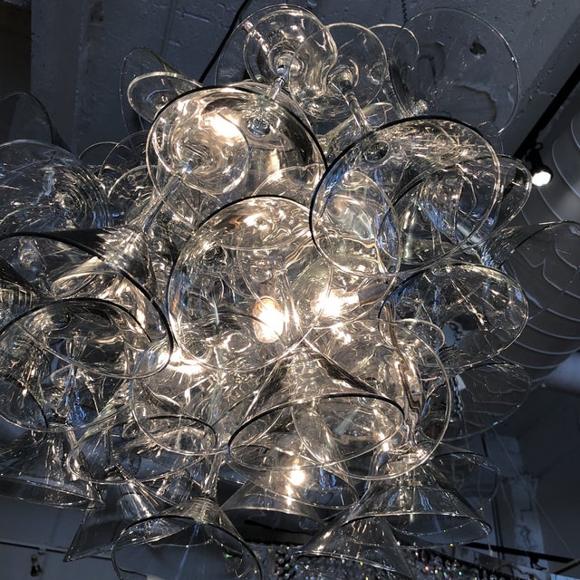 EcoFirstArt Poetic Martini Glass Chandelier Chairish