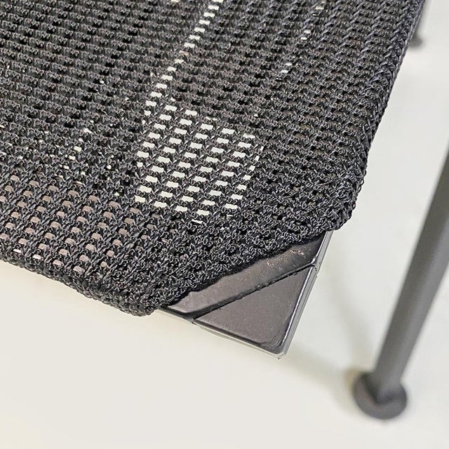 Italian Modern Black Signorina Chan Armchairs attributed to Carlo Forcolini for Alias, 1986, Set of 4 For Sale - Image 16 of 18