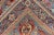 Tribal Antique Sivas Fine Rug With Blue Background Wine Border and Intricate Design For Sale - Image 3 of 11