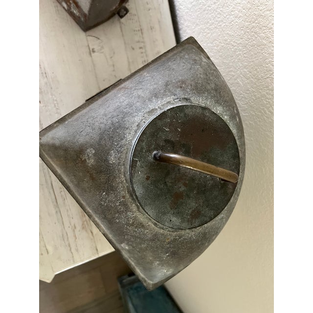 Silver Set of 2 Galvanized Steel Perko Ships Lanterns For Sale - Image 8 of 17