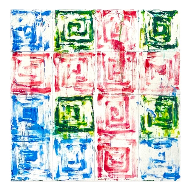 Contemporary Abstract Oil on Canvas "Scrapin' by 2" by Dana Gordon For Sale