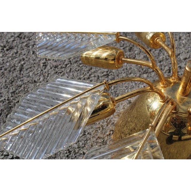 Golden Metal and Crystal Round Chandelier from Stilkronen, 1970s, in Very Good conditions. Designed 1950 to 1959 This...
