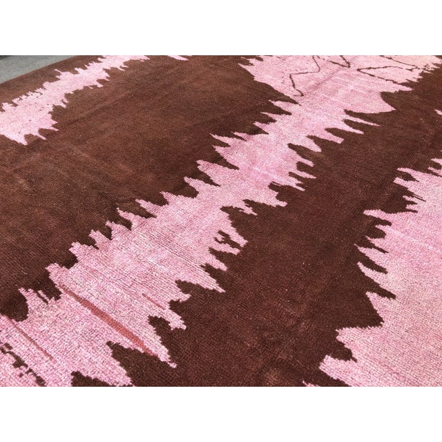 1960s 1960s Vintage Turkish Oversize Hemp Rug- 6′11″ × 10′ For Sale - Image 5 of 11