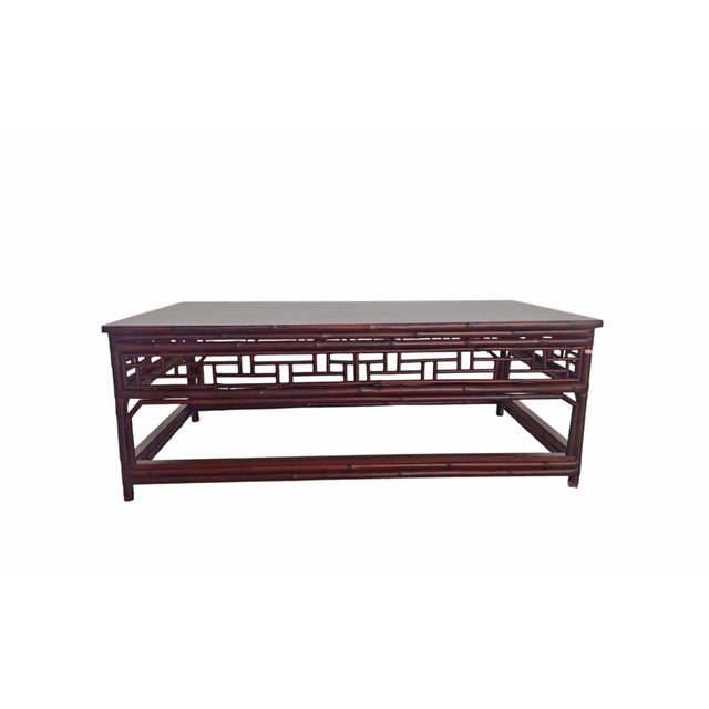 Vintage Bamboo Kang Coffee Table For Sale - Image 4 of 6
