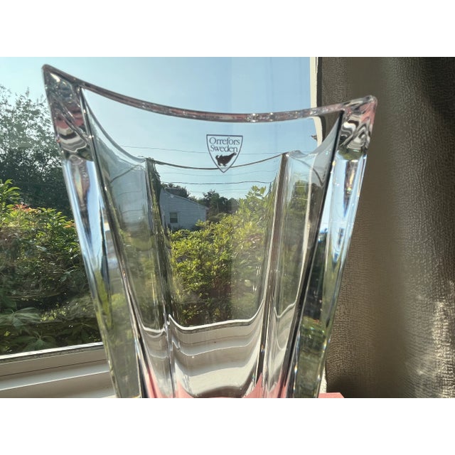 Late 20th Century Orrefors Crystal Vase For Sale - Image 10 of 13
