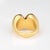 1970s Scarce Cartier Spain 70s Sculptural Dome Ring Vintage Sz 5 18k Yellow Gold For Sale - Image 5 of 7