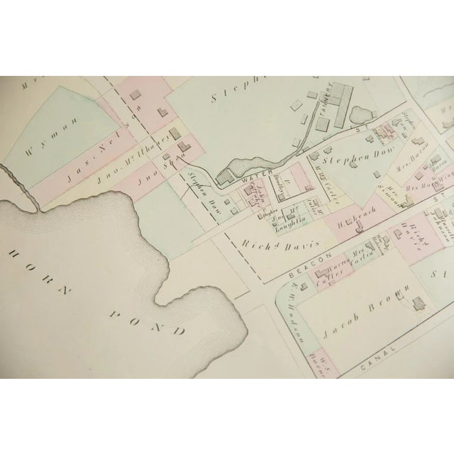 Late 19th Century Antique Woburn Massachusetts Atlas Map Plate F For Sale - Image 5 of 8