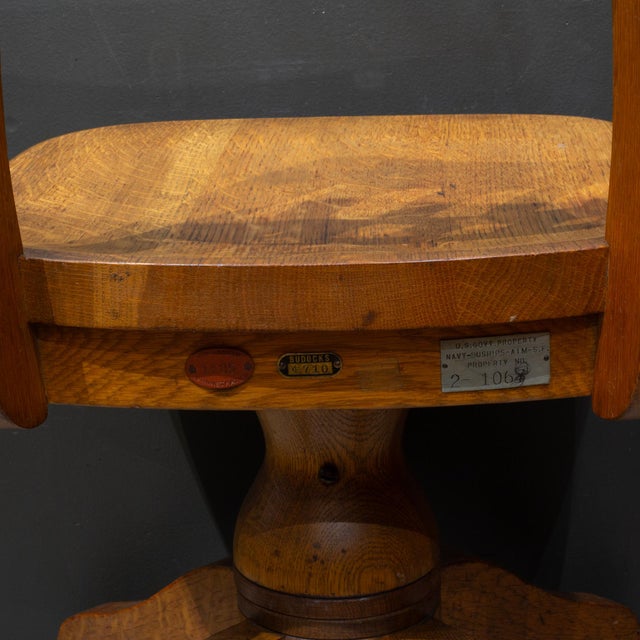 Antique Milwaukee Chair Company Swivel Typset Office Chair c.1920-1940 For Sale - Image 9 of 9