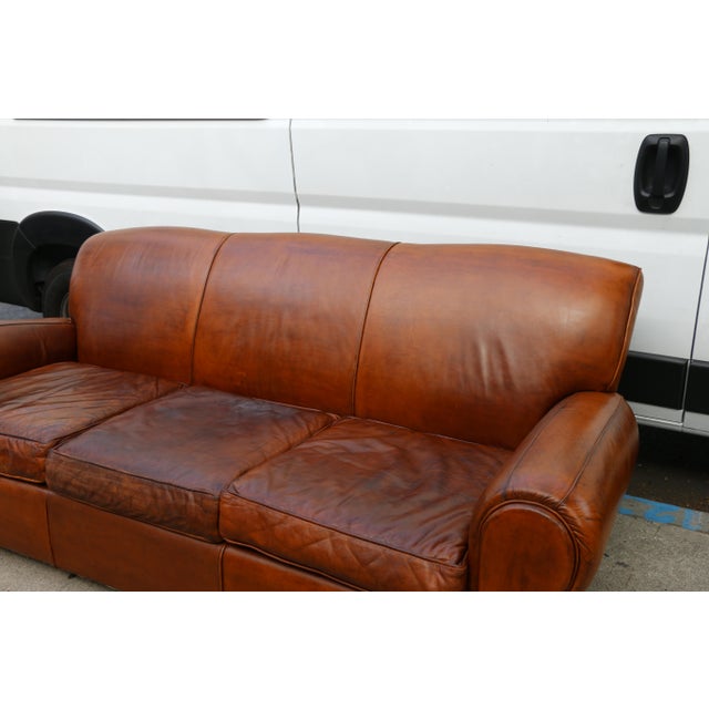 Distressed Leather Sofa Chairish