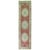 Classic vintage Oushak runner with three medallions occupied by an elaborate border.