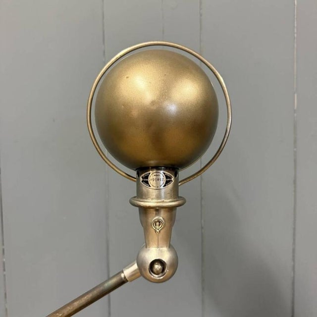 Polished Five-Arm Floor Lamp with Black Brand Plate from Jieldé, 1950s For Sale - Image 12 of 18