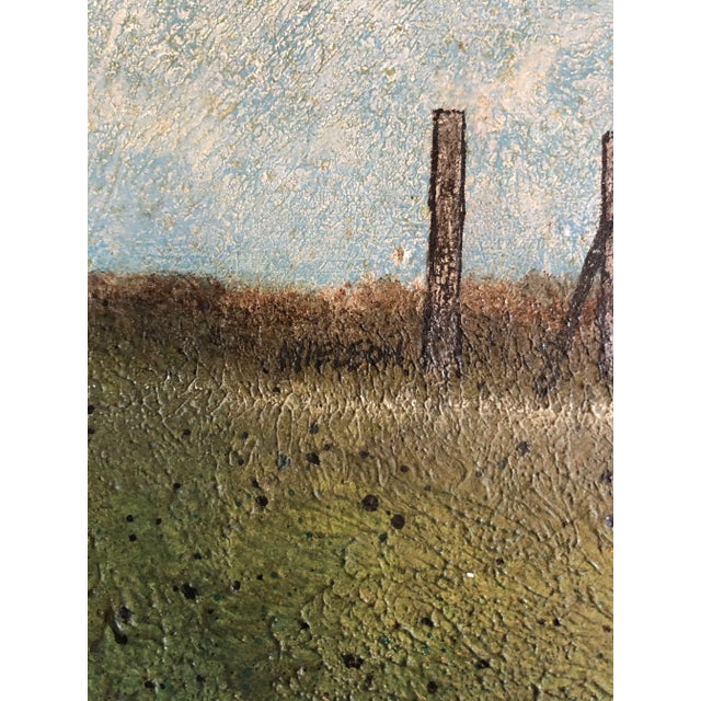 American Regional Landscape Painting of the Skull Valley Train Station For Sale - Image 3 of 7