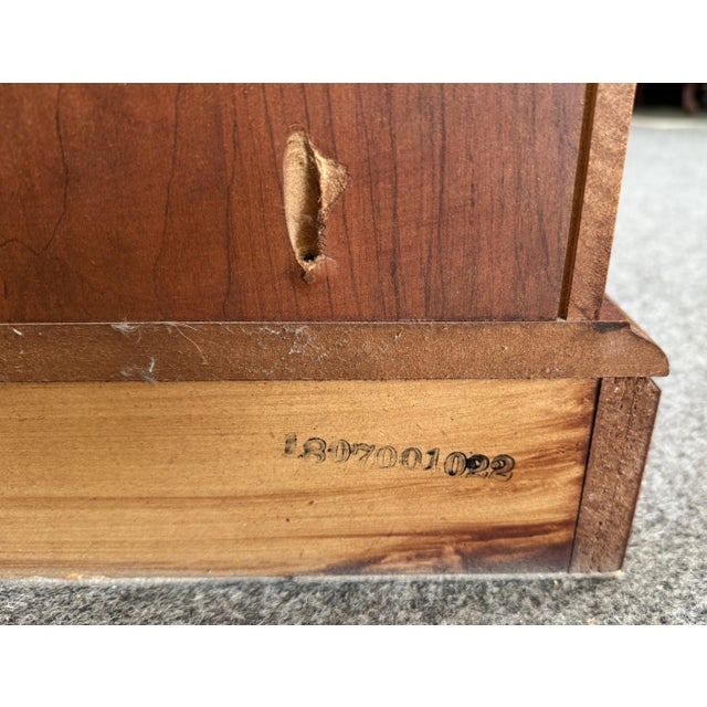 Late 20th Century Cherry Corner Television Stand For Sale - Image 9 of 9