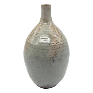 Late 20th Century Studio Pottery Glazed Stoneware Bud Vase For Sale