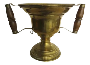 19th Century Hot Coal Carrier Urn Handled Brass Planter Jardiniere