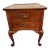 Biggs Furniture Two-Drawer Queen Anne Mahogany Side Table Nightstand For Sale