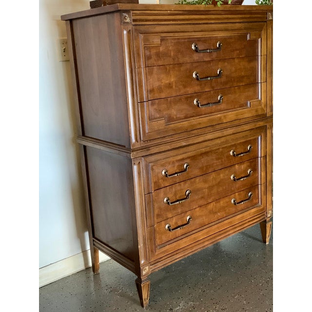 Thomasville Mid Century Furniture Solid Wood Highboy Dresser Chairish