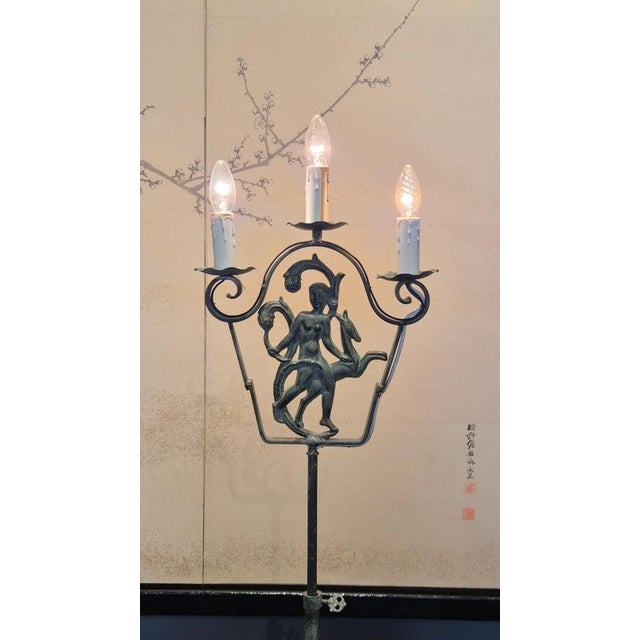 Swedish Grace Floor Lamp by Bjerkås, 1930s For Sale - Image 11 of 18