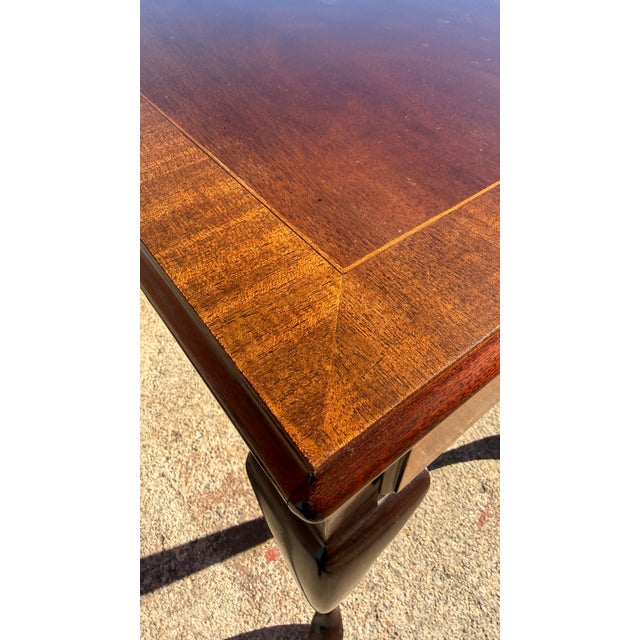 Vintage Councill Craftsmen Queen Anne Mahogany Banded Side Tables – Pair For Sale - Image 13 of 17