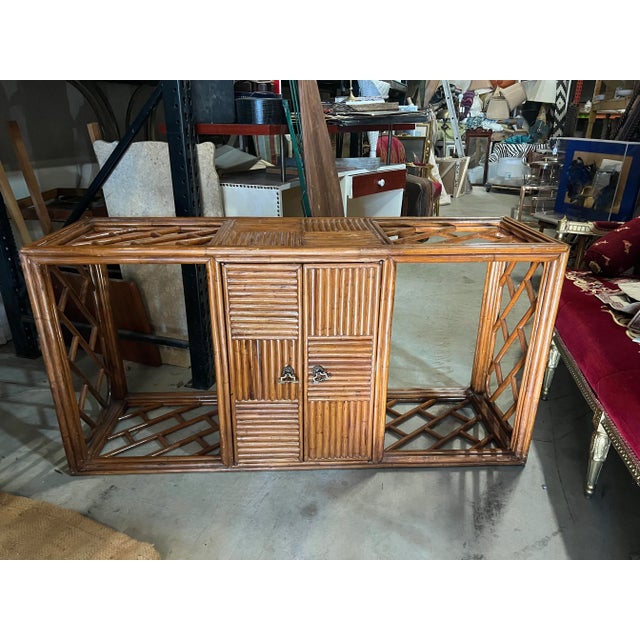 Gorgeous, solid and sturdy bamboo credenza can be used as is for adornment or also for utilitarian purposes, such as...
