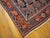 1930s 1930s Blue Navy Geometric Tribal Antique Persian Afshar Rug 4' 5" X 5' 10" Handknotted Wool Carpet For Sale - Image 5 of 6