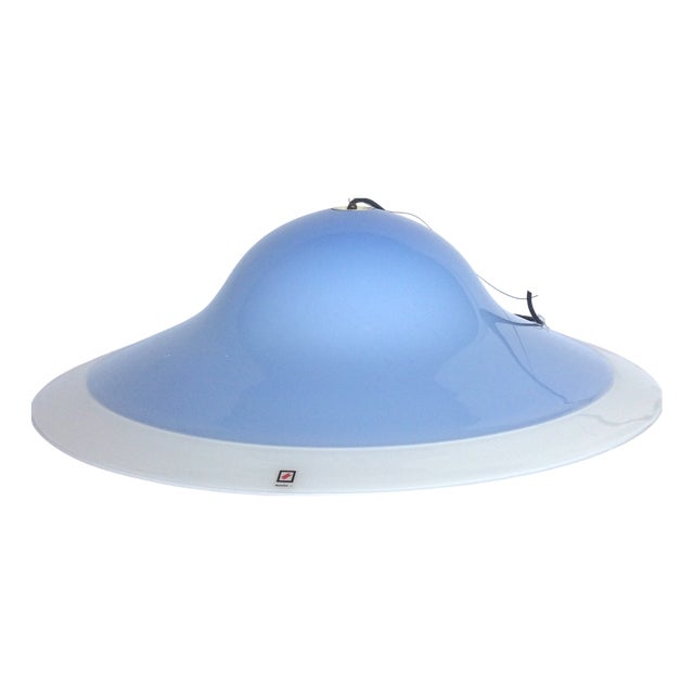 Murano Due Pendant Lamp in Murano Glass, 1980s For Sale