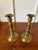English Pair of English Polished Brass Candlesticks, 19th Century For Sale - Image 3 of 4