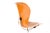 Plastic Mid Century Vintage Space Age Ion Chair — Gideon Kramer Attributed — Orange Fiberglass For Sale - Image 7 of 8