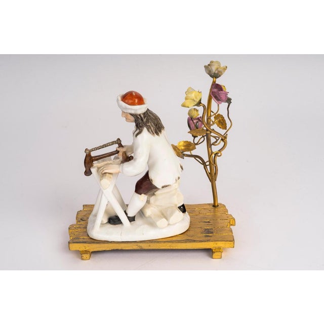 18th Century Porcelain Sculpture Depicting a Russian Peasant from Meissen For Sale - Image 4 of 8