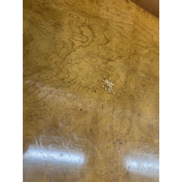 Mid 20th Century Burl Walnut Four Door Sideboard Credenza by Thomasville For Sale In Philadelphia - Image 6 of 12