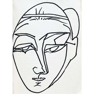 1950s Francoise Gilot Tout Dire 4 Lithograph Le Grand Souci Des Hommes For Sale
