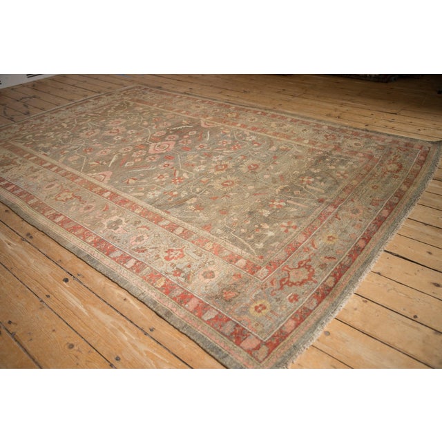 Antique Mahal Carpet - 6'4" x 9'2" For Sale - Image 11 of 12