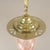 Art Nouveau Pendant Lamp with Floral Opal Glass Shade, 1890s For Sale - Image 5 of 8