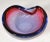 1980s Large Italian Mid-Century Modern Sculptural Blown Murano Art Glass Bowl Ashtray For Sale - Image 5 of 12
