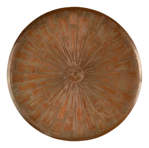 Large Etched Copper Wall Plate from Valentien, 1960s