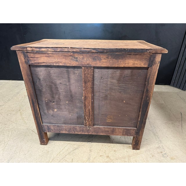 Wood French Bleached Oak Chest of Drawers, 1920 For Sale - Image 7 of 13