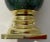 Brass Green Porcelain Egg Brass Stand For Sale - Image 8 of 13