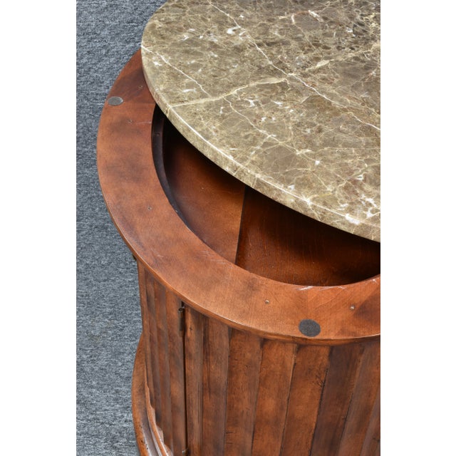 1950s Henredon Oval Fluted Entry Table Chairish