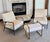 Elevate your living space with this striking pair of modern accent chairs from Ambella Home Collection. Blending Mid-...