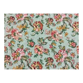 Sample Swatch Stanley King Studio Vat Dye Screen Print Upholstery Fabric For Sale