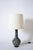 Pair of blue cloisonné bronze lamps, XIXth c. Height: 34 cm - 13.39 in Diameter: 17 cm - 6.69 in Height with lampshade: 64...