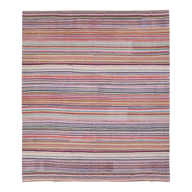Galerie Shabab Collection Mid-20th Century Turkish Flatweave Kilim Carpet For Sale