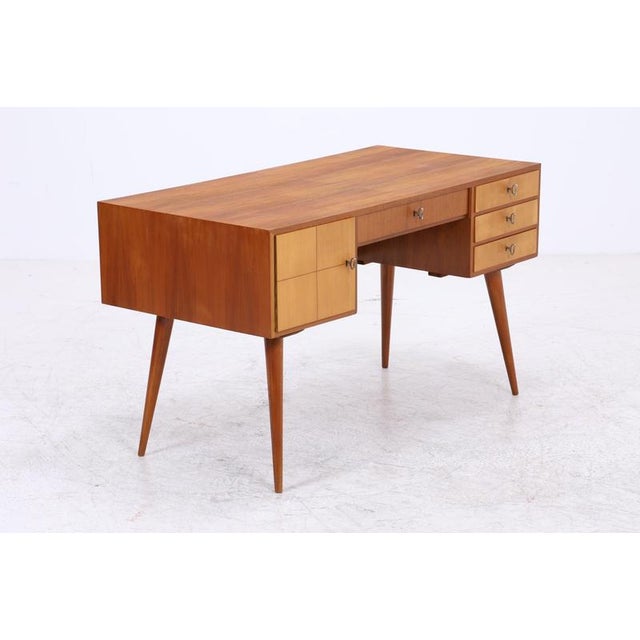 Vintage Desk with 4 Drawers and 2 Doors For Sale - Image 16 of 18