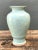 Ceramic Vintage Celadon Floral Relief Ceramic Vase For Sale - Image 7 of 12