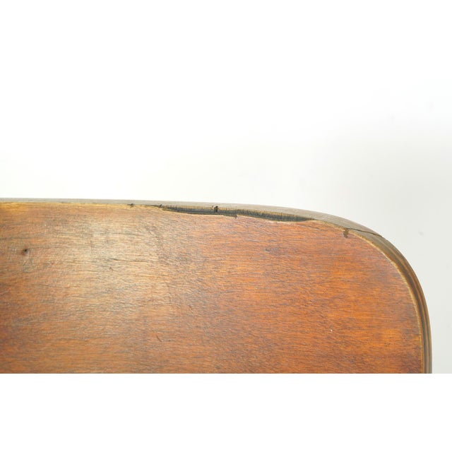 Wood Vintage Folding Theater Seats Unit For Sale - Image 7 of 12