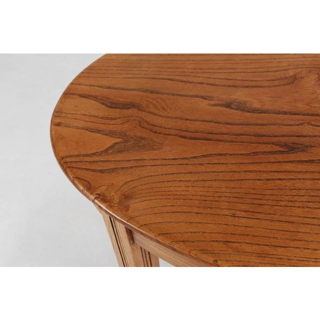 1930s French Art Deco Side Table in Oak, 1930s For Sale - Image 5 of 12