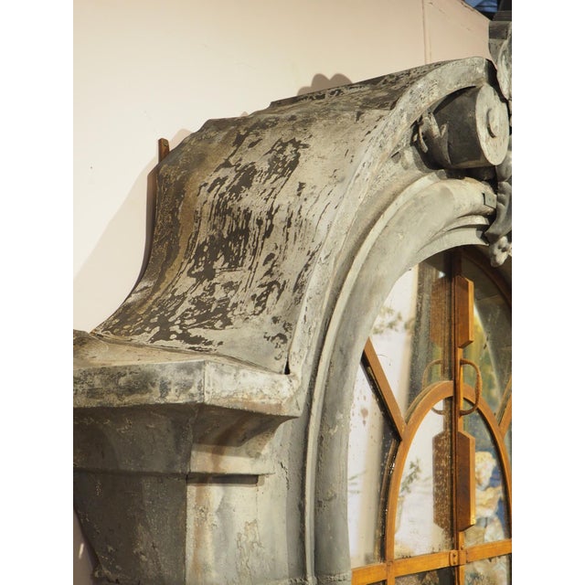 A Monumental 19th Century French Zinc Window Dormer Mirror For Sale - Image 18 of 18