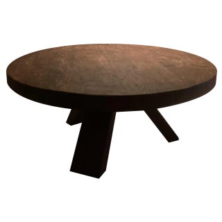 Brutalist Oak Coffee Table, 1970s For Sale